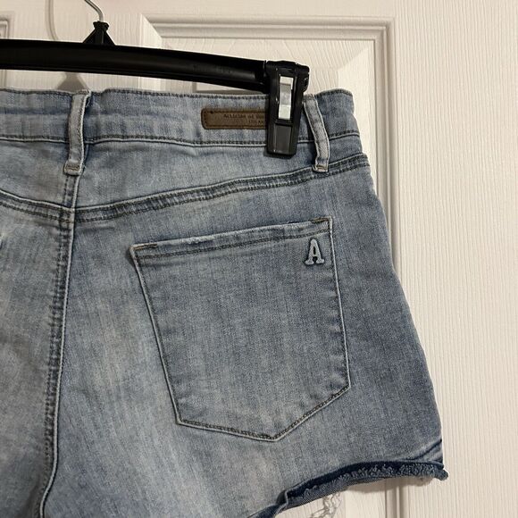 Articles of Society Jean Shorts Blue Women's 28 Mid Rise Cut Off Stretch Denim - Picture 8 of 9
